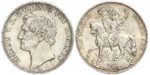 1 Thaler Royaume de Saxe (1806 - 1918) Argent Jean Ier de Saxe (1801-1873)