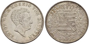 1 Thaler Royaume de Saxe (1806 - 1918) Argent 