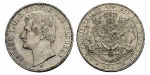 1 Thaler Royaume de Saxe (1806 - 1918) Argent Jean Ier de Saxe (1801-1873)