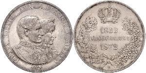 1 Thaler Royaume de Saxe (1806 - 1918) Argent Jean Ier de Saxe (1801-1873)