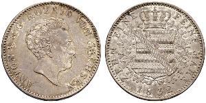 1 Thaler Royaume de Saxe (1806 - 1918) Argent 