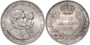 1 Thaler Royaume de Saxe (1806 - 1918) Argent Jean Ier de Saxe (1801-1873)