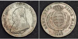 1 Thaler Royaume de Saxe (1806 - 1918) Argent Frédéric-Auguste Ier de Saxe