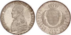 1 Thaler Royaume de Saxe (1806 - 1918) Argent Frédéric-Auguste Ier de Saxe