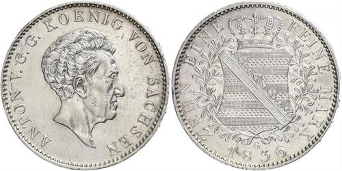 1 Thaler Royaume de Saxe (1806 - 1918) Argent 