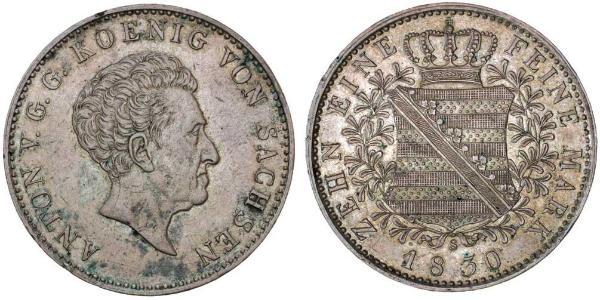1 Thaler Royaume de Saxe (1806 - 1918) Argent 