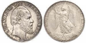 1 Thaler Royaume de Wurtemberg (1806-1918) Argent Charles Ier de Wurtemberg