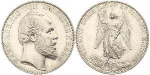 1 Thaler Royaume de Wurtemberg (1806-1918) Argent Charles Ier de Wurtemberg