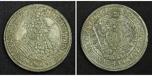 1 Thaler Saint-Empire romain germanique (962-1806) Argent Léopold Ier de Habsbourg(1640-1705)