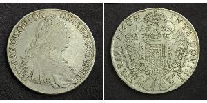 1 Thaler Saint-Empire romain germanique (962-1806) Argent François Ier du Saint-Empire(1708-1765)