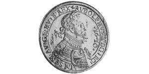 1 Thaler Saint-Empire romain germanique (962-1806) Argent Rodolphe II du Saint-Empire (1552 - 1612)