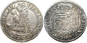 1 Thaler Saint-Empire romain germanique (962-1806) Argent Ferdinand II du Saint-Empire(1578 -1637)