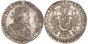 1 Thaler Saint-Empire romain germanique (962-1806) Argent Ferdinand III, Holy Roman Emperor (1608-1657)