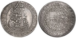 1 Thaler Saint-Empire romain germanique (962-1806) Argent Léopold Ier de Habsbourg(1640-1705)