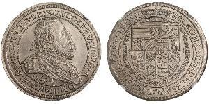 1 Thaler Saint-Empire romain germanique (962-1806) Argent Rodolphe II du Saint-Empire (1552 - 1612)