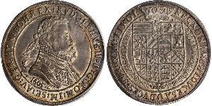 1 Thaler Saint-Empire romain germanique (962-1806) Argent Rodolphe II du Saint-Empire (1552 - 1612)