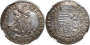 1 Thaler Saint-Empire romain germanique (962-1806) Argent Ferdinand II du Saint-Empire(1578 -1637)