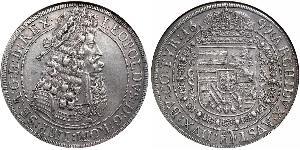 1 Thaler Saint-Empire romain germanique (962-1806) Argent Léopold Ier de Habsbourg(1640-1705)