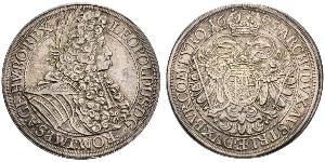 1 Thaler Saint-Empire romain germanique (962-1806) Argent Léopold Ier de Habsbourg(1640-1705)