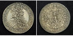 1 Thaler Saint-Empire romain germanique (962-1806) Argent Léopold Ier de Habsbourg(1640-1705)