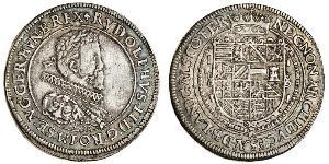 1 Thaler Saint-Empire romain germanique (962-1806) Argent Rodolphe II du Saint-Empire (1552 - 1612)