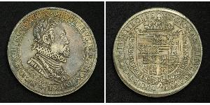 1 Thaler Saint-Empire romain germanique (962-1806) Argent Rodolphe II du Saint-Empire (1552 - 1612)