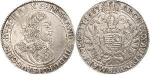 1 Thaler Saint-Empire romain germanique (962-1806) Argent Ferdinand III, Holy Roman Emperor (1608-1657)