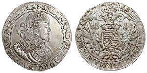 1 Thaler Saint-Empire romain germanique (962-1806) Argent Ferdinand III, Holy Roman Emperor (1608-1657)