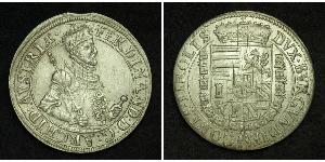 1 Thaler Saint-Empire romain germanique (962-1806) Argent Ferdinand II du Saint-Empire(1578 -1637)