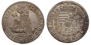 1 Thaler Saint-Empire romain germanique (962-1806) Argent Ferdinand II du Saint-Empire(1578 -1637)