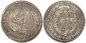 1 Thaler Saint-Empire romain germanique (962-1806) Argent Rodolphe II du Saint-Empire (1552 - 1612)