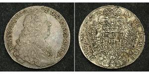 1 Thaler Saint-Empire romain germanique (962-1806) Argent François Ier du Saint-Empire(1708-1765)