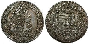 1 Thaler Saint-Empire romain germanique (962-1806) Argent Léopold Ier de Habsbourg(1640-1705)