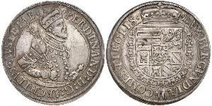 1 Thaler Saint-Empire romain germanique (962-1806) Argent Ferdinand II du Saint-Empire(1578 -1637)