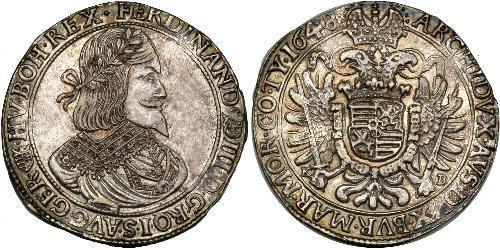 1 Thaler Saint-Empire romain germanique (962-1806) Argent Ferdinand III, Holy Roman Emperor (1608-1657)