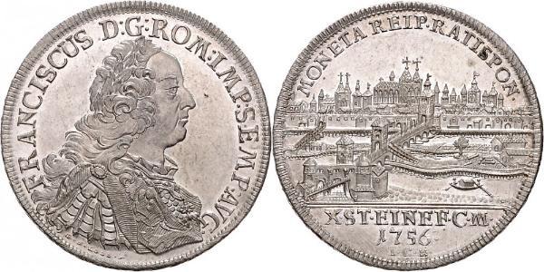 1 Thaler Saint-Empire romain germanique (962-1806) Argent François Ier du Saint-Empire(1708-1765)
