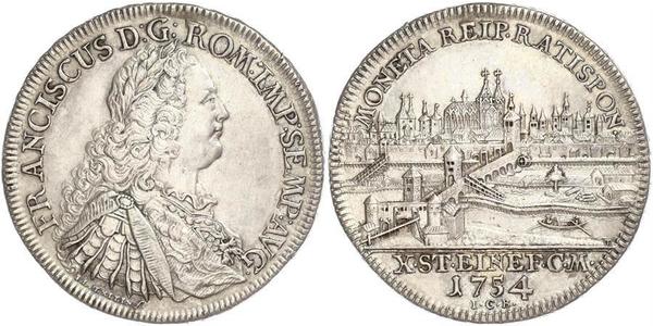 1 Thaler Saint-Empire romain germanique (962-1806) Argent François Ier du Saint-Empire(1708-1765)