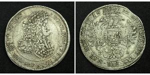 1 Thaler Saint-Empire romain germanique (962-1806) / Hongrie Argent Léopold Ier de Habsbourg(1640-1705)