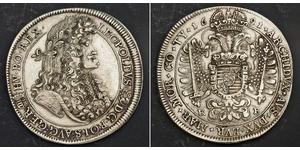 1 Thaler Saint-Empire romain germanique (962-1806) / Hongrie Argent Léopold Ier de Habsbourg(1640-1705)