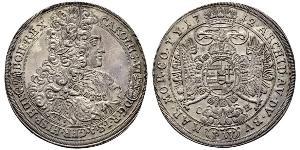 1 Thaler Saint-Empire romain germanique (962-1806) / Hongrie Argent Léopold Ier de Habsbourg(1640-1705)