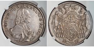 1 Thaler Salzbourg Argent Sigismund von Schrattenbach