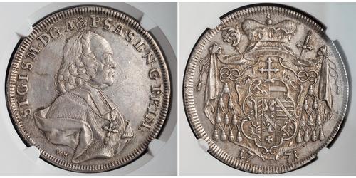 1 Thaler Salzbourg Argent Sigismund von Schrattenbach