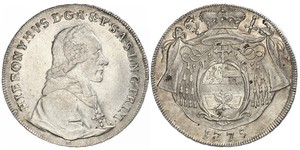 1 Thaler Salzbourg / Ååstenrik Argent Hieronymus von Colloredo-Mannsfeld (1732 - 1812)