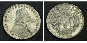 1 Thaler Salzbourg / Ååstenrik Argent Hieronymus von Colloredo-Mannsfeld (1732 - 1812)