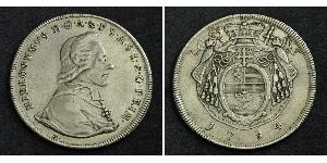 1 Thaler Salzbourg / Ååstenrik Argent Hieronymus von Colloredo-Mannsfeld (1732 - 1812)
