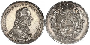 1 Thaler Salzbourg / Ååstenrik Argent Hieronymus von Colloredo-Mannsfeld (1732 - 1812)