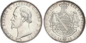 1 Thaler States of Germany Argent 