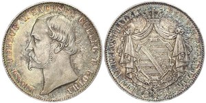 1 Thaler States of Germany Argent 