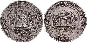 1 Thaler States of Germany Argent 