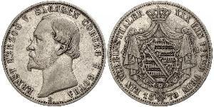 1 Thaler States of Germany Argent 